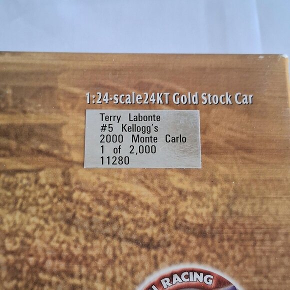 2000 Terry Labonte #5 Kellogg's Monte Carlo 1 Of 2000 1:24 Scale Diecast Car - Picture 2 of 10